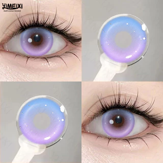 Lentes De Contato Yimeixi 14,2mm Com Prescrição 2pcs Coloridas Estojo 2024 Novo Uso De 1 Ano