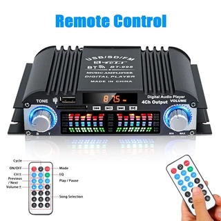2V Amplificador Digital WiFi 1600W Rádio FM De Canais Bluetooth 5.0 Karaoke Player