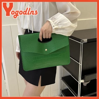 Yogodlns Bolsa Feminina Com Aba Para Festa De Baile De Casamento , Estampa De Crocodilo , Vintage De PU