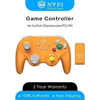 NYXI Guerreiro Controlador De Jogos Bluetooth Orange Wireless Gamepad Para Nintendo Switch Gamecube PC