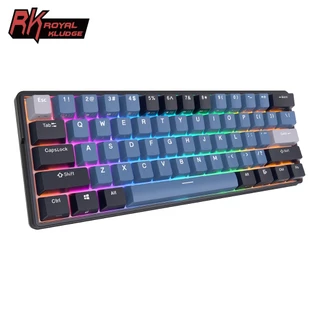 Royal Kludge 2.4G Sem Fio Bluetooth 3.0 & USB C Teclado Mecânico RGB Retroiluminado De Três Modos Rk61Plus