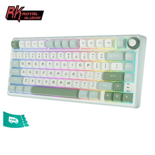 RK Royal Kludge RKR75 SkyCyan Junta Do Teclado Mecânico Com Fio
