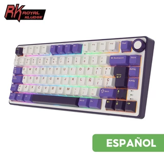 RK ROYAL KLUDGE RKR75 Junta Blackberry Teclado Mecânico Com Fio