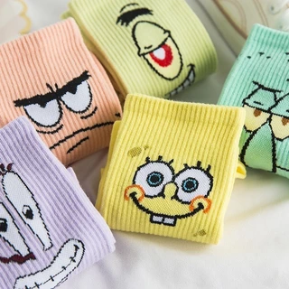 Filmes Anime Meias Fofas Patrick Star Tentacles De Algodão Desenho Animado Longas Confortáveis Presentes Para Meninas