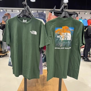 TNF Camiseta De Manga Curta Estampada Clássica De Algodão Puro Para Homens Ao Ar Livre 44778