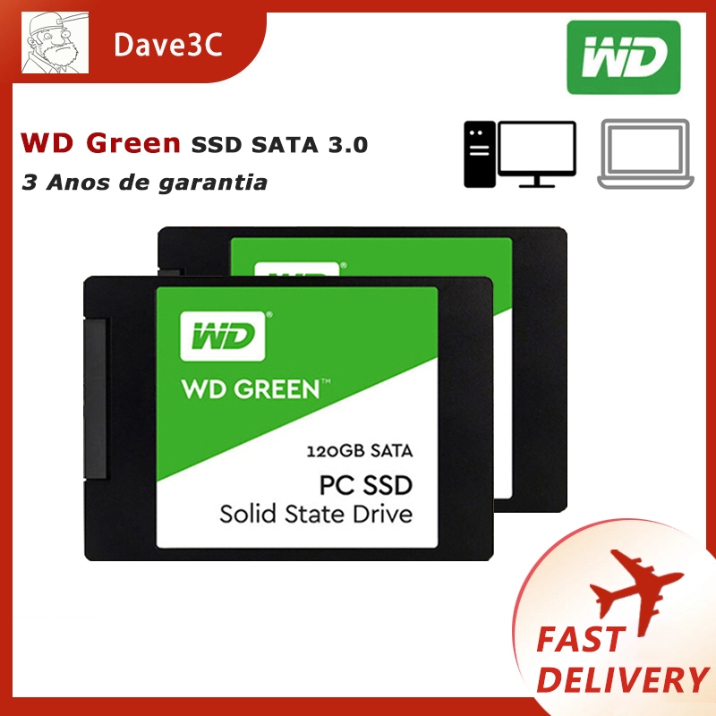 Western Digital WD GREEN SSD 240GB 480GB 1TB SATA3 Unidade Interna De ...