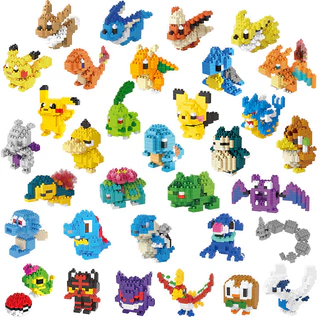 JIONS 20 Types/Lego Pokemon/Mini Blocos De Construção