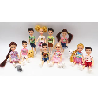 JIONS [Faça Você Mesmo] 14cm/Kelly/Chelsea Doll , 5 Joints/Física/Brinquedo Interativo Para Crianças Presente De Aniversário