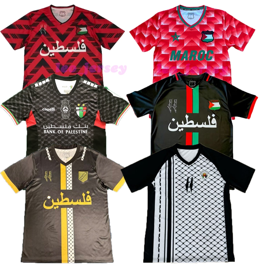 24-25 Camisa De Futebol Palestina Thai Edição 1 : 1 Alta Qualidade