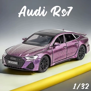 1 : 32 Balança Audi RS7 Sports Alloy Car Modelo Diecast Carro De Liga Esportiva Som Leve Coleção Amantes De Carros Kids Birthday Gift Metal Boys Toys