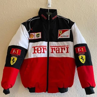 F1 Jaqueta De Corrida De Motocicleta De Manga Comprida Ferrari Racing Equipe De Outono E Inverno Roupas De Algodão