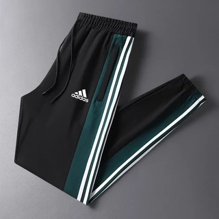 Homens Calças Calças Calças de Pescoço [M-7XL] Calças Esportivas Homens Outono Estilo Fino Calças de Tornozelo de Casal de Tornozelo de Rua Alta Calças de Rua Alta Calças de Homem Casual Preto Branco Cinza