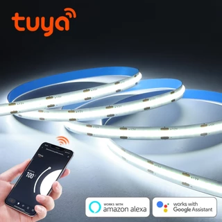 Fita LED Tuya Smart COB Com Suporte De Controle Remoto APP Alexa Google Home For Living Room