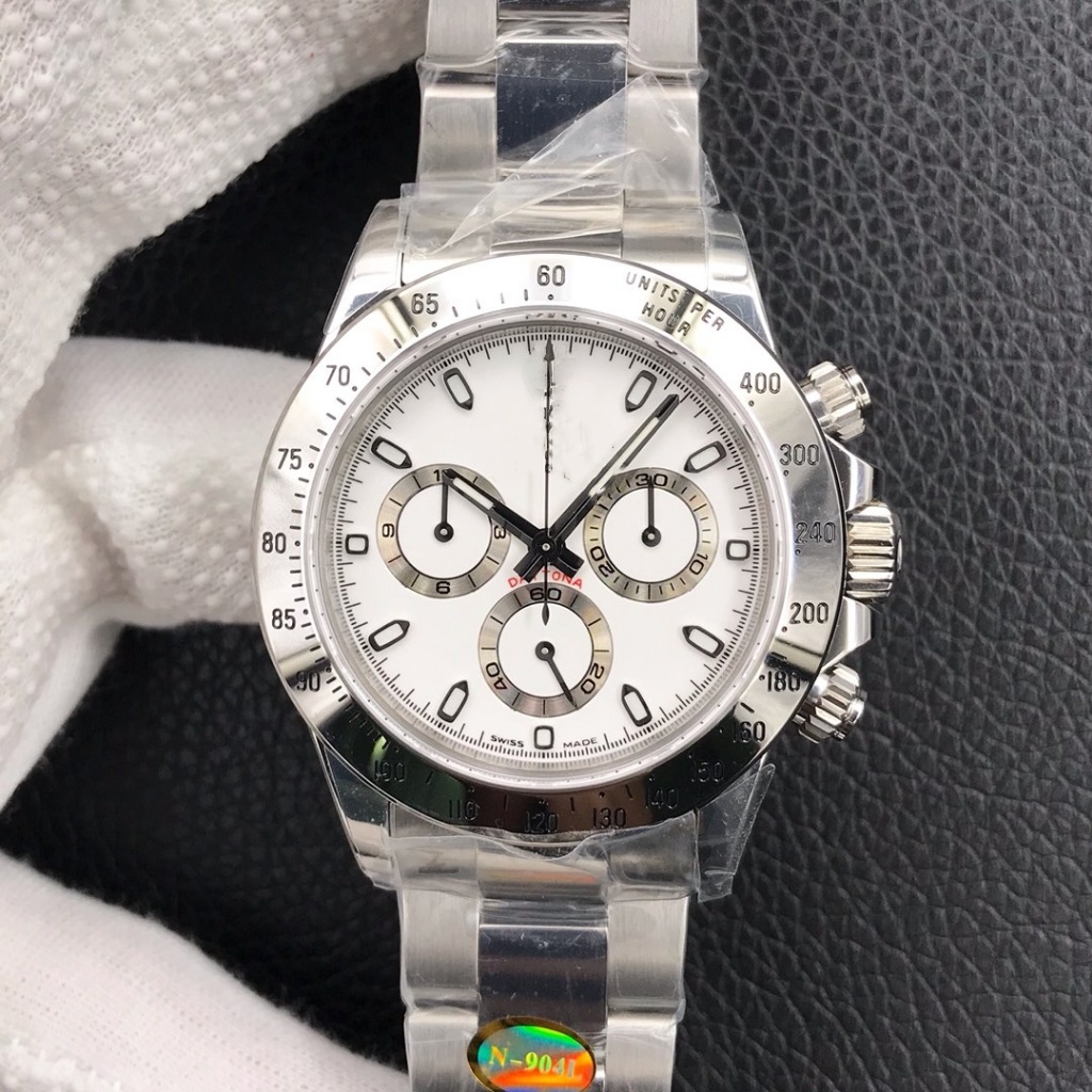 Série Três Olhos, Relógio Esportivo Mecânico Automático de Luxo, Espelho Safira 40mm, Relógio Masculino de Moda de Luxo