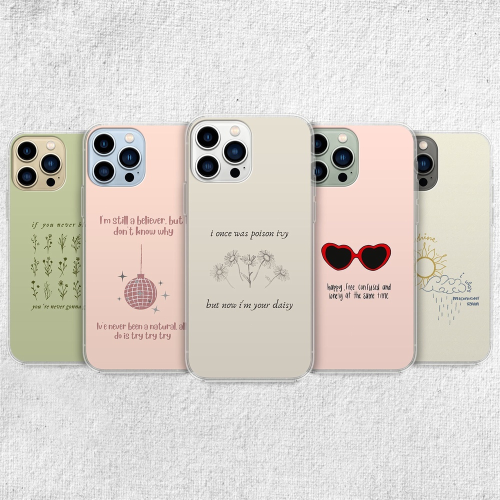 Folklore Taylor Song Lyrics Capa De Silicone Para iPhone 11 12 13 15 14 Pro Max 8 7 Plus X XR Traseira Da