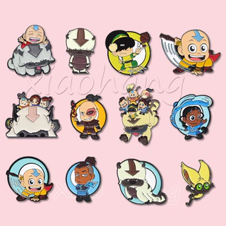 Desenho Animado Avatar Pins Anime Broches Appa Bonitos Crachás Lapela Metal Pin Jóias Presente Para Amigos Kids