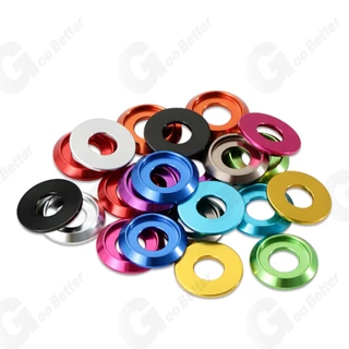 M2 M2 M2.5 M3 M4 M5 M6 Junta De Alumínio Liga Multicolor Cabeça Meio Redonda , Ranhura Da Panela , Cores Parafuso Anodizado Arruelas