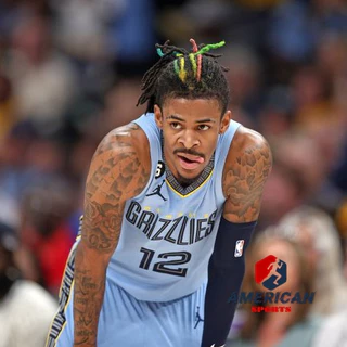 2023-24 NBA Masculino Camisa Memphis Grizzlies Regat Ja Morant Camiseta Basquetebol Azul Claro Jersey