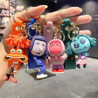 Novo INSIDE OUT 2 Joy Sandess Medo Inveja Ira Ansiedade Ennui Embaraço Cartoon Chaveiro Pingente De Carro