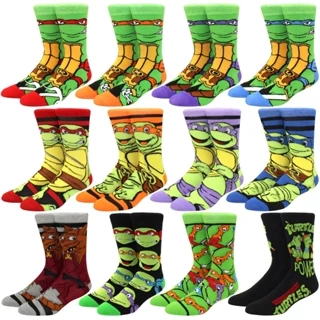 Meias Esportivas Masculinas Engraçadas De Tartaruga De Desenho Animado , De Skate Da Moda E