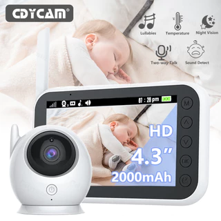 4.3 Polegadas 2000mAh Monitor Sem Fio HD 720P Baby Com Câmera De Vigilância Zoom 2X Visão Noturna Automática De 2 Vias Babyphone Nanny Melhor Que VB603