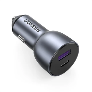 Carregador De Carro UGREEN USB C , 42,5w Tipo PD 30W & QC 18W , Adaptador De Rápido Para Compatível Com iPhone 15/14/13/12/11 , iPad Pro/Mini/Air , Galaxy S23/S22/S21/S20/S10/Note