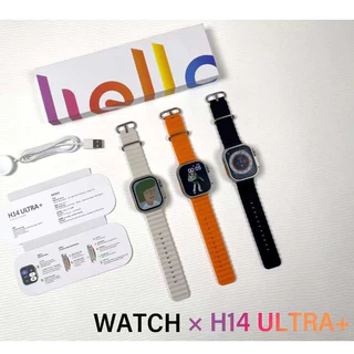 2024 Novo Hello H14 Ultra + Plus Smartwatch Relógio Inteligente Bluetooth Para Homens E Mulheres Chamada De Bússola De Música Local 1GB ROM 2,04 Polegadas 49mm