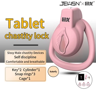 JEUSN Gaiola De Castidade Masculina Fechadura Sissy femboy Galo Dispositivo Sexo Brinquedos Pênis Para Homem