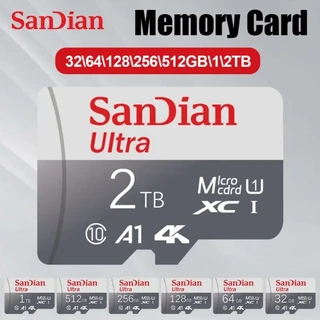 Cartão De Memória Mini 1TB Micro Card Classe 10 2TB SD/TF Flash 256GB Com Adaptador Gratuito Para Câmera De Computador Celular