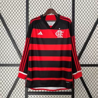 Manga Longa Home 24 /25 Camisa Esportiva de Futebol Tailândia 1: 1