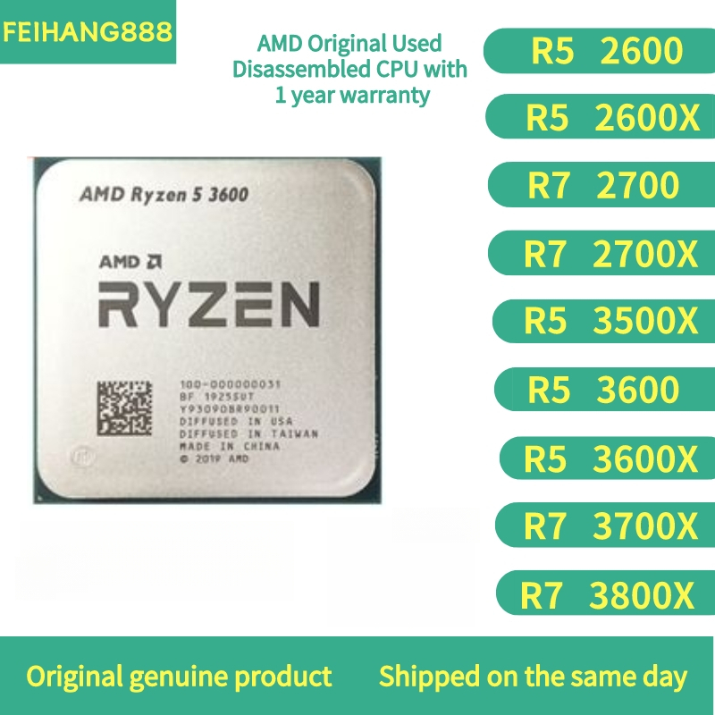 AMD Ryzen R7 5700X 5600X 5600X 5500x 4500x 3800X 3700X 2700X 2700/R5 3600X 3600X 3500X 2600X 2600 CPU