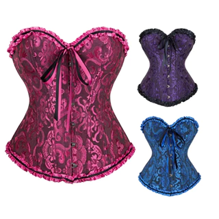 Tops De Espartilho Para Mulher Corpete Lingerie Sets De Cintura Push Up Bodysuit Vintage Vitoriano
