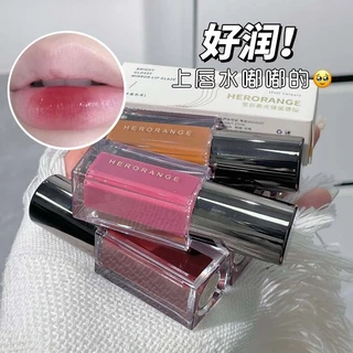 Herorange Brightening Mirror Mirror Lip Gloss Hidratante Hidratante à prova d