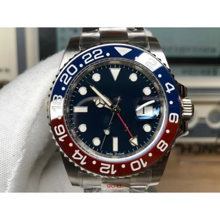 Relógio Mecânico Automático Homem, Espelho Safira, 40mm, 904L, Impermeável