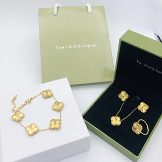 Colar De Trevo De Quatro Folhas A Laser De Aço Inoxidável Para Mulheres Moda Com Banho De Ouro Acessórios Mulher
