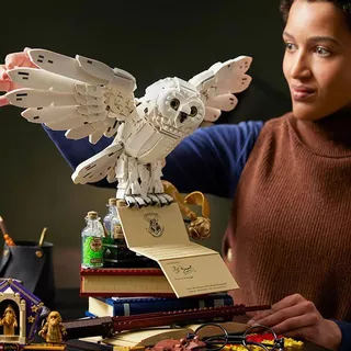 3010PC Harry Potter Hogwarts Coleção Comemorativa Clássica Hedwig Owl Blocos De Construção De Brinquedos