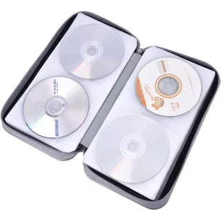 Porta-Carteiras Portátil De 80 Capacidades CD/DVD Organizador De Armazenamento De Plástico Rígido De Proteção Para Viagens De Carro