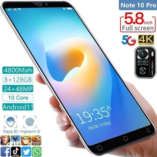Note 10 Pro Celular Android Telefone 8+128GB Smartphone Celulares