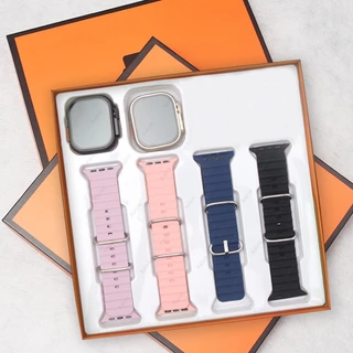 kit 4 Em 2 Smartwatch Gift Sports Ultra Digital Watch Bracelet Pulseira Relógio Esportivo Ritmo Cardíaco Mulheres Observar E Homens