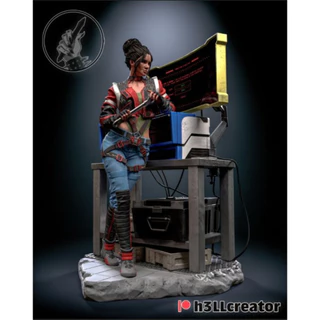 [Exclusivo] Modelo de Resina de Impressão 3d Parnan < Cyberpunk 2077 > Modelo Branco 1 /10 1 /8 1 /6 Modelo Branco de Resina (Necessita de Montar Cor por Você Mesmo)