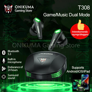 ONIKUMA Fone De Ouvido T308 TWS Estéreo Sem Fio 5.3 Bluetooth Com Controle De Toque Cancelando Ruído De Jogos 01