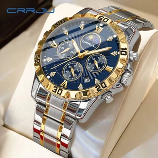 CRRJU Relógio De Quartzo À Prova D'água High-end Luxury Fashion Trend Business Temperament Multifuncional 2320 X