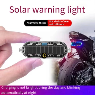 2PCS Solar Charging Mini Taillights De Alerta De Carregamento Luzes Traseiras De Motocicleta LED Anti-Colisão Luz Traseira De Estroboscópio UAV Previne A À Noite Para Motocicletas