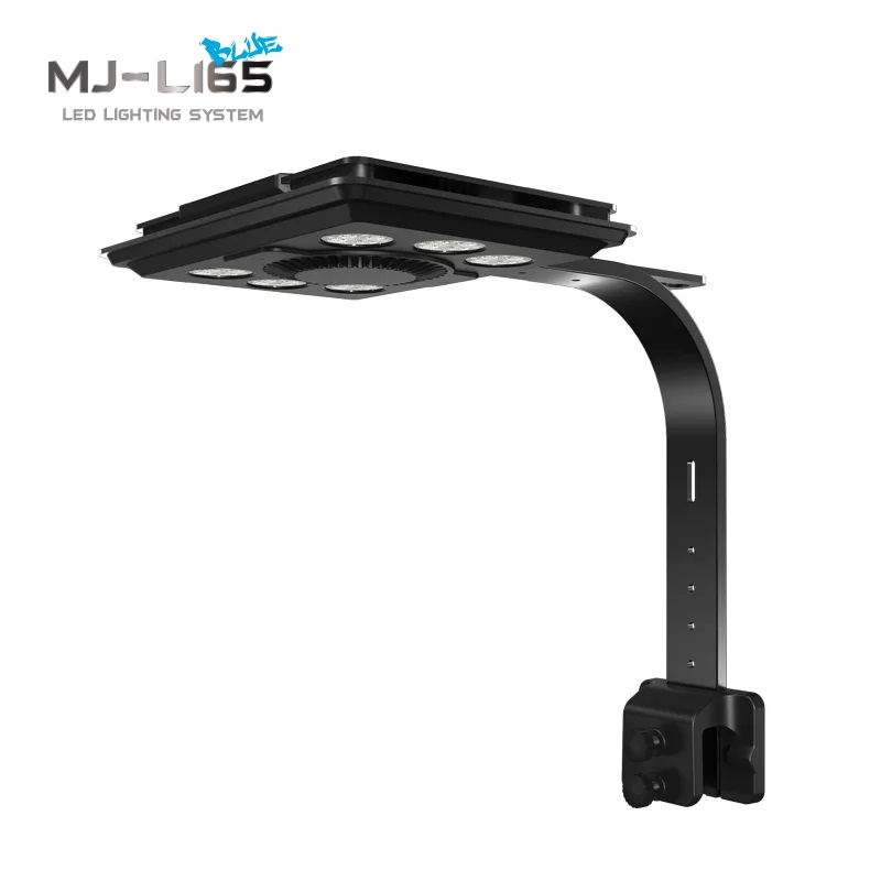 Jump MJ-L165/Azul 65W AB Spectrum Syna-G Cloud App Automatizado Suporte Ajustável Sistema De Luz LED Para Aquário De Água Salgada Tanque De Peixes De Coral Marinho
