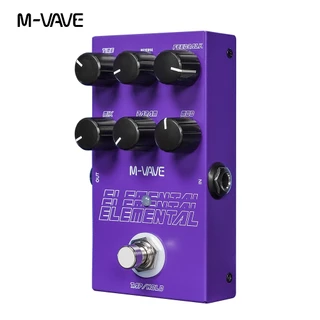 M-vave Elemental Digital Delay Pedal 9 Efeitos De Atraso Suportador De Para TAP E HOLD Mode De Peças De Guitarra Elétrica