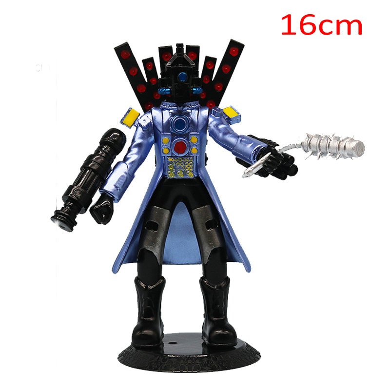 トーキング・ターボマン Skibidi Toilet Titans Vermelho Perfurador Homem Ação Figura