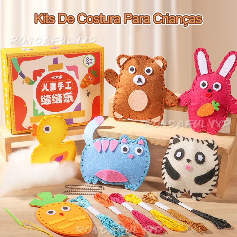 Kit De Costura De Pingüinos Baker Ross – 3 Decoraciones Navideñas De Fieltro Para Niños, Actividades Creativas