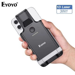 Eyoyoyo 1D 2D Leitor De Código De Barras Com Clipe Traseiro Trabalho Telefone , QR Portátil Função Bluetooth Imagem PDF417 Matriz De Dados Maxicode