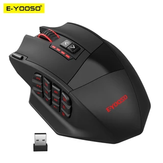E-YOOSO X-33 RGB USB 2.4G Mouse De Jogos Sem Fio 16000 DPI 16 Botões Ratos Ópticos Programáveis Para Computador PC Portátil