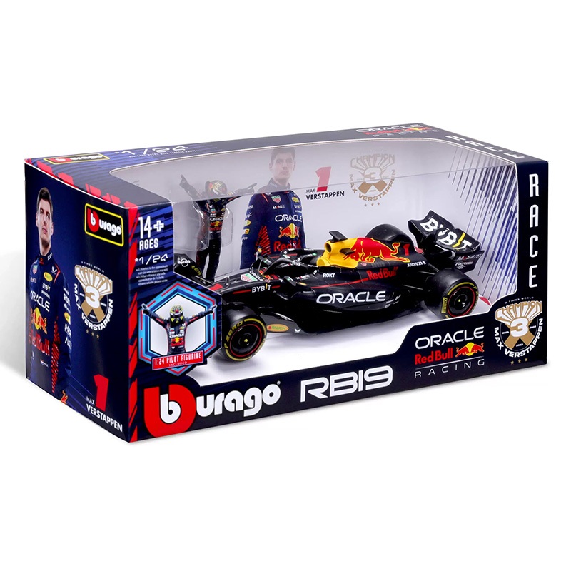 Red Bull Bburago 1 : 24 2023 Touro Vermelho Rb19 # 1 Max Red Bull Bburago 1 : 24 2023 Touro Vermelho Rb19 # 1 Max